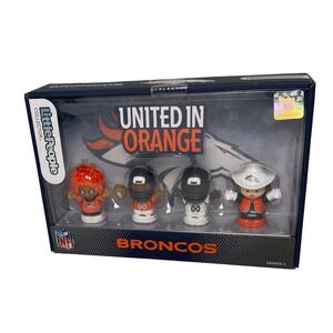 Fisher-Price Little People Collector NFL Denver Broncos Figure Set HNJ41 NEW